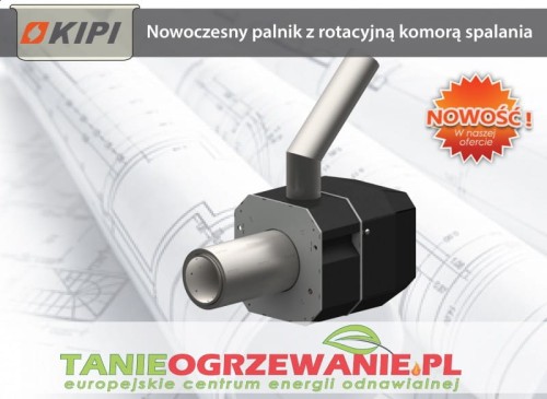 Palnik na pelety Kipi 5-16 kW Roto – widok rotacyjnej komory spalania.
