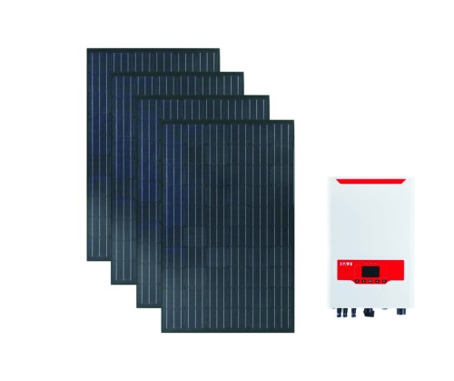 Zestaw fotowoltaiczny 5,4 kW: 18 paneli PV i inwerter.