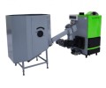 Kocioł Ecoline Bio 38 kW na zrąbki, trociny i brykiety z podajnikiem ślimakowym.