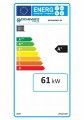 Etykieta energetyczna kotła Biowarmer 60, klasa energetyczna A+, moc 61 kW.