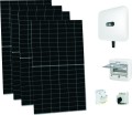 Zestaw fotowoltaiczny 5kW: 4 panele mono 340W, inwerter Huawei Fusion Home, rozdzielnia i zabezpieczenia.