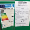 Kocioł CO na paliwa stałe Drewmet UNI DS 18 kW – widok tabliczki znamionowej.