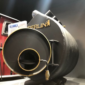 Piec nadmuchowy Berlin  7 kW - piecyk nagrzewnica powietrza do warsztatu