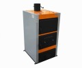 Piec CO Ultima 8 kW na paliwa stałe z 200-litrowym buforem.