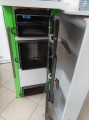 Kocioł grzewczy KGP Grizzly II 10 kW – widok wnętrza komory spalania i podajnika pelletu.