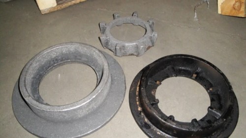 Głowica palnika standard 25 kW: elementy zestawu.