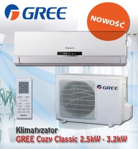 Klimatyzacja GREE Cozy Classic GWH09MA-K3 PEŁEN KOMPLET!