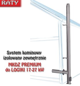 System kominowy MKDZ Premium dla kotłów LOGIKA 17-27 kW